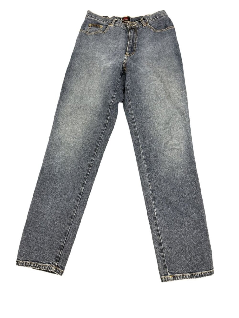 NY Jeans Womens Blue Straight-Leg Denim Jeans Size 6